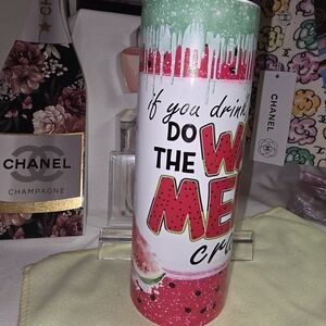 Watermelon Crush Insulated Tumbler - Pink & Mint Green